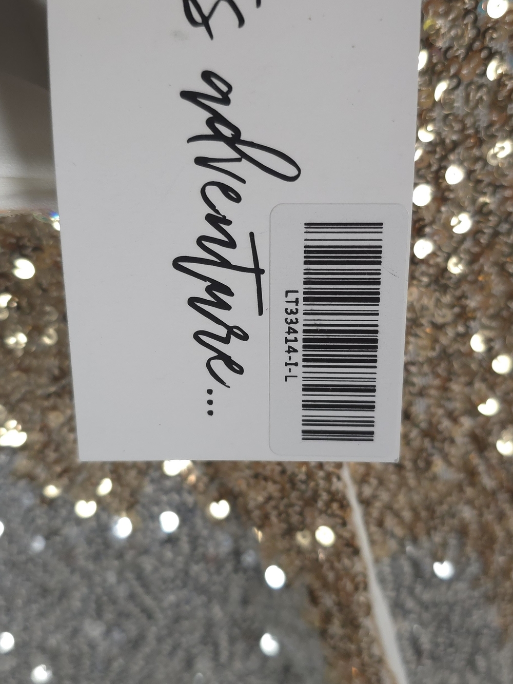 NWT 12th Tribe Genevieve Sequin Button Up L Gold, Silver, Aqua - Picture 5 of 16